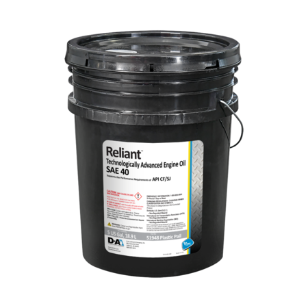 D-A Lubricant Co D-A Reliant Heavy Duty Engine Oil SAE 40 - 5 Gallon Plastic Pail 51948